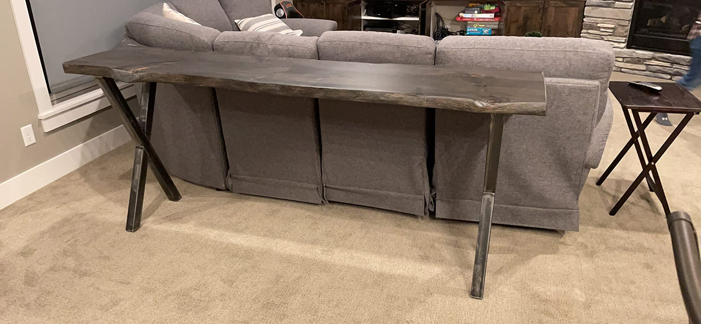 Metal Table Legs - Set of Two - Made in the US - X Style - Any Size