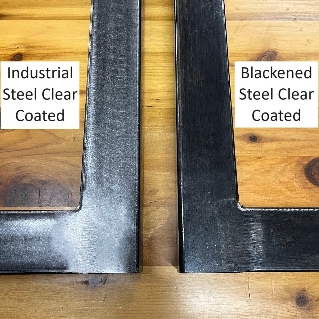 Metal Table Legs - Set of Two - Made in the US - X with Square Middle - Any Size