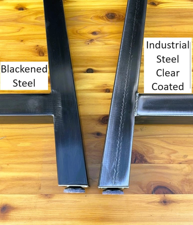 Metal Table Legs - Set of Two - Made in the US - X Style - Any Size