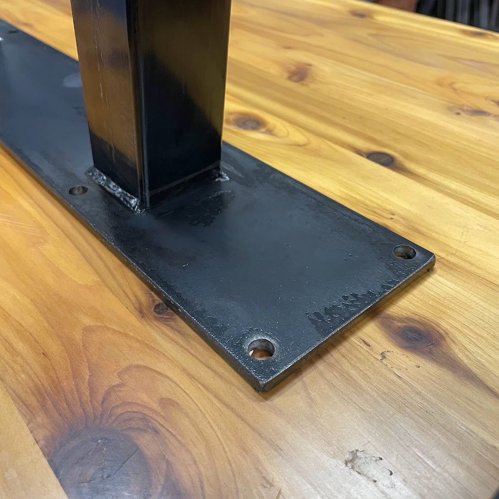 Metal Table Legs - Set of Two - Made in the US - Reverse Tapered - Any Size