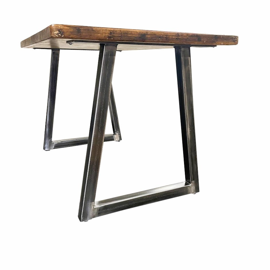 Metal Table Legs - Set of Two - Made in the US - Reverse Tapered - Any Size