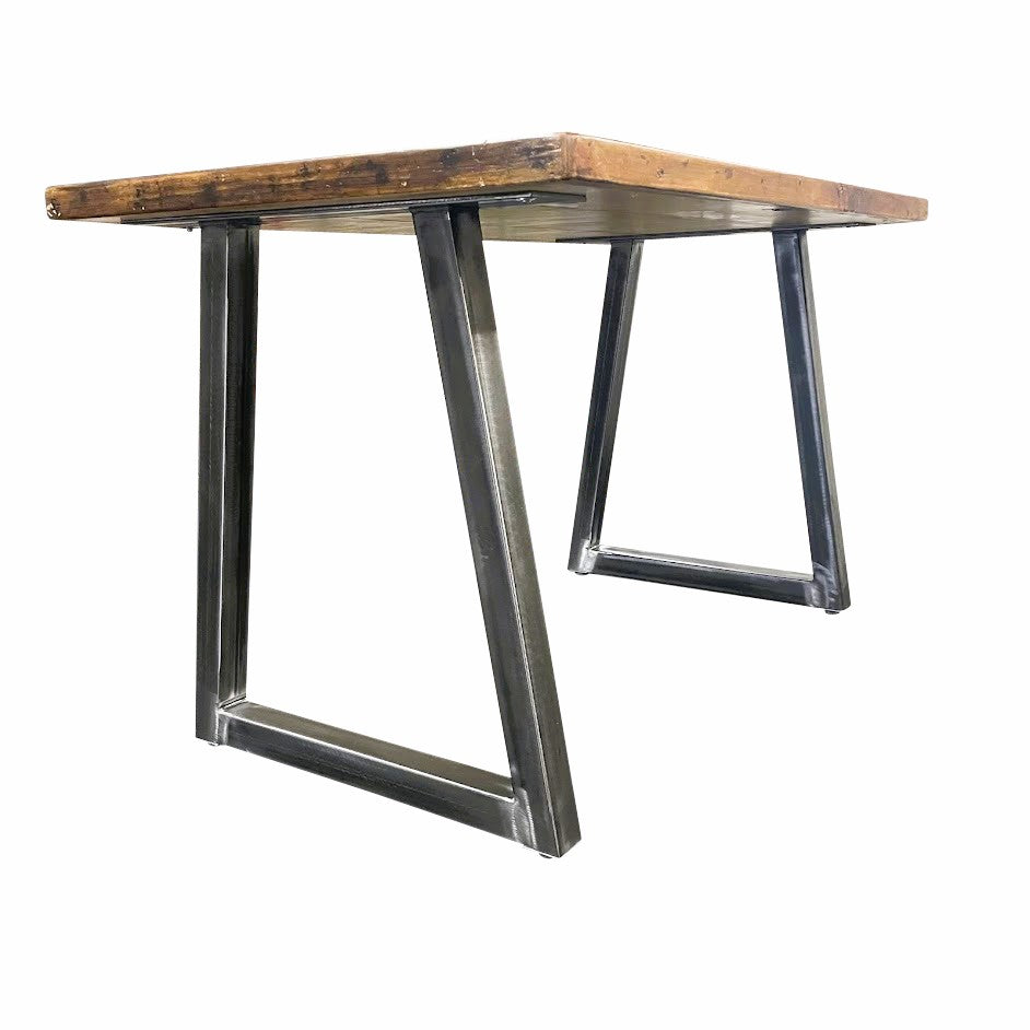 Metal Table Legs - Set of Two - Made in the US - Reverse Tapered - Any Size