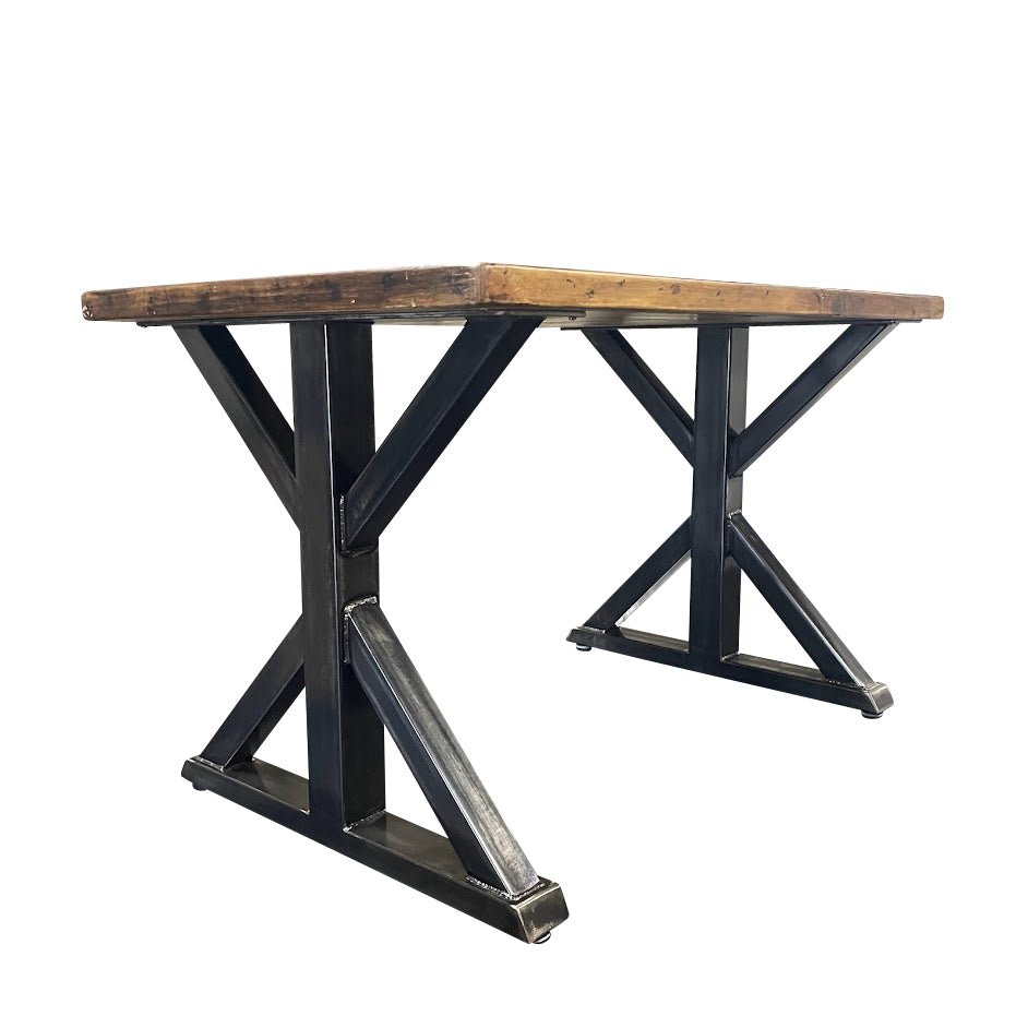 Metal Table Legs - Set of Two - Made in the US - Farmhouse X Trestle Style - Any Size