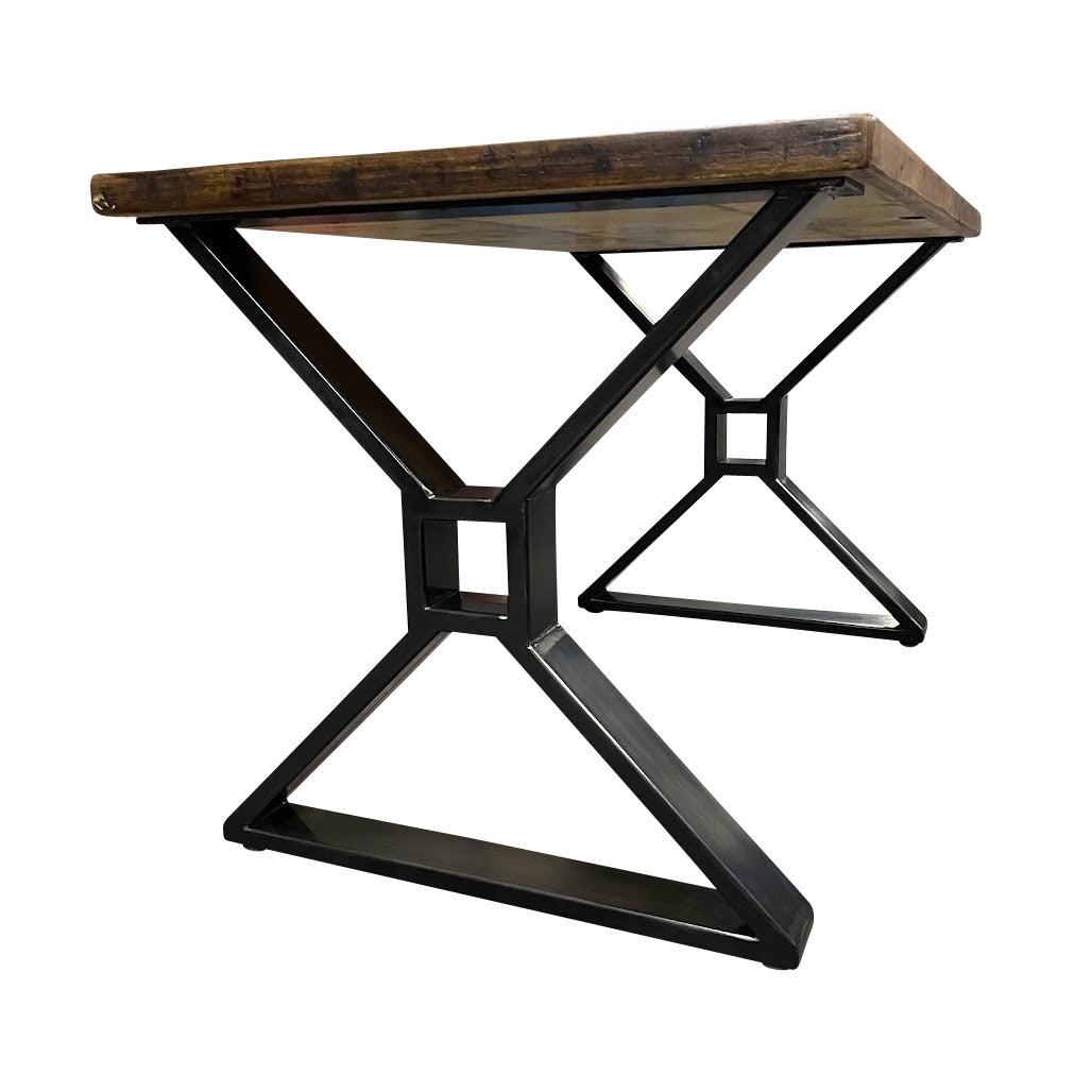 Metal Table Legs - Set of Two - Made in the US - X with Square Middle - Any Size