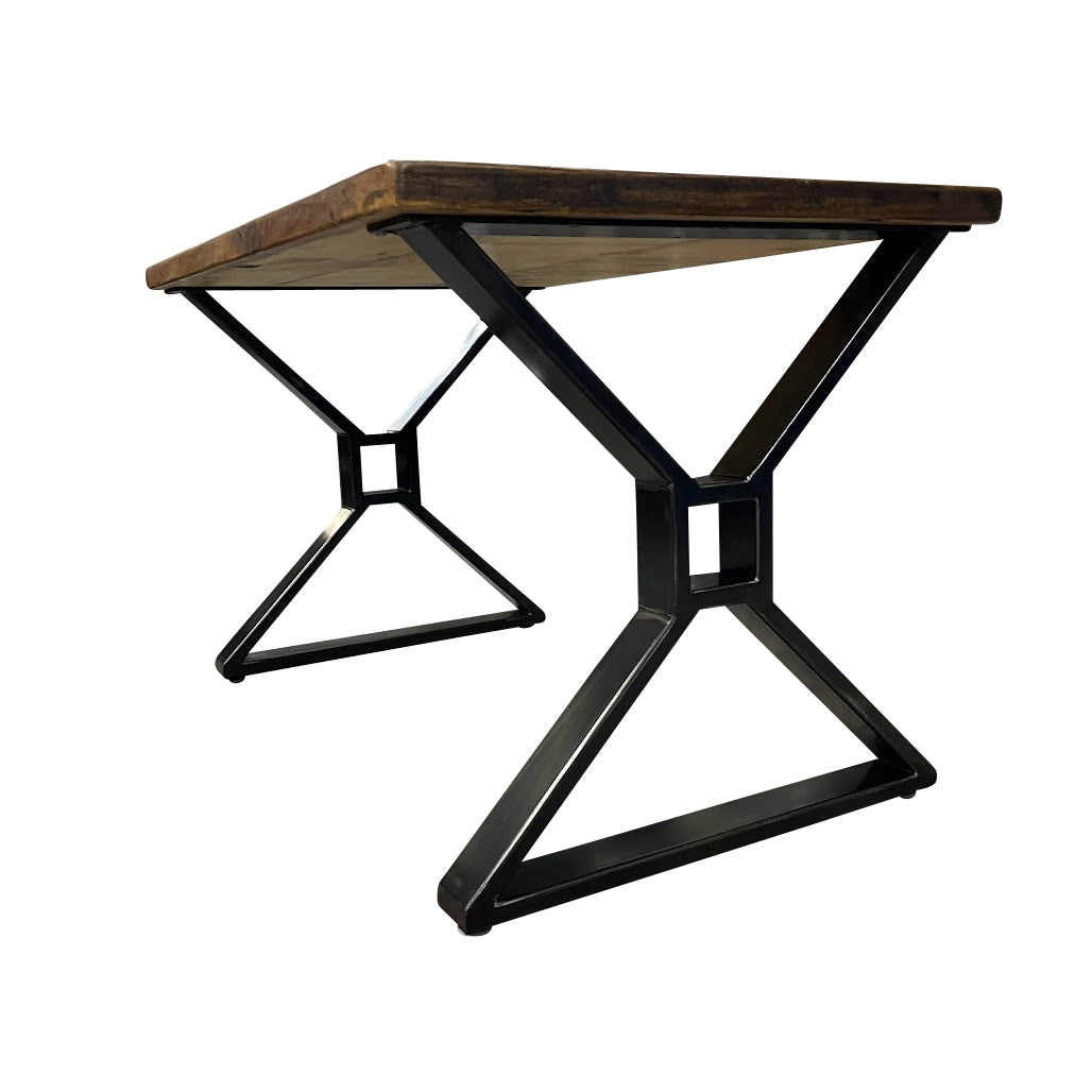 Metal Table Legs - Set of Two - Made in the US - X with Square Middle - Any Size