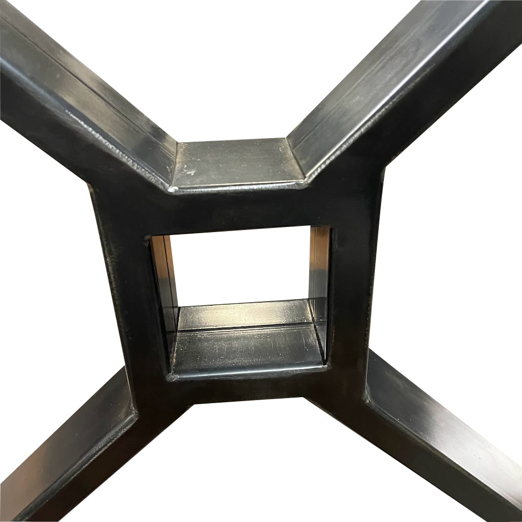 Metal Table Legs - Set of Two - Made in the US - X with Square Middle - Any Size