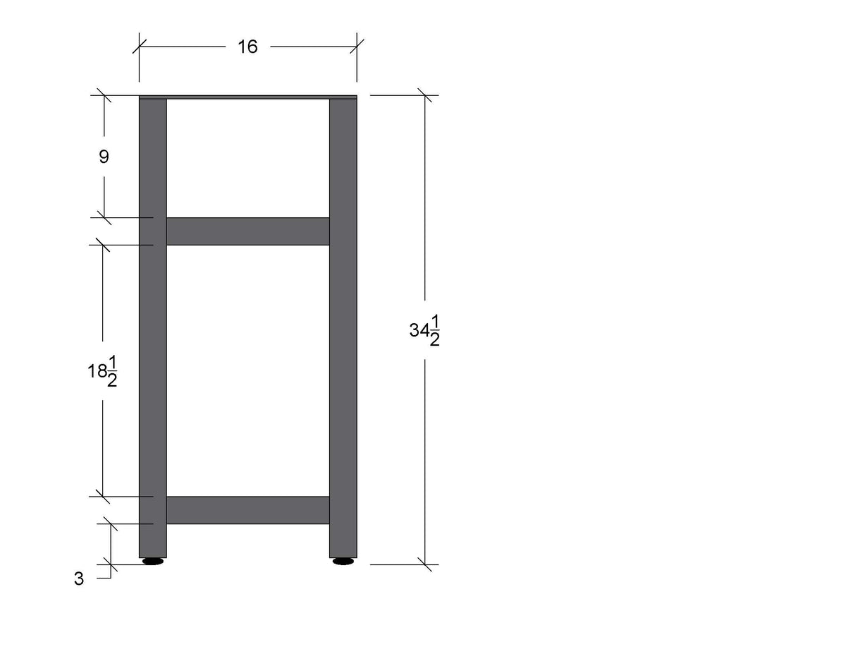 Two Sets H Style Table Legs with Two Cross Bars - Custom order for B