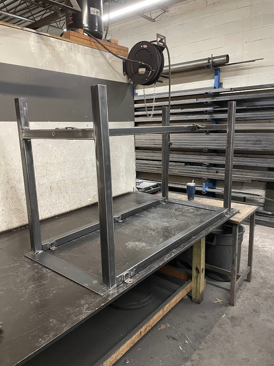 H Style Table Legs with Bolt On Cross Bars - Half Deposit