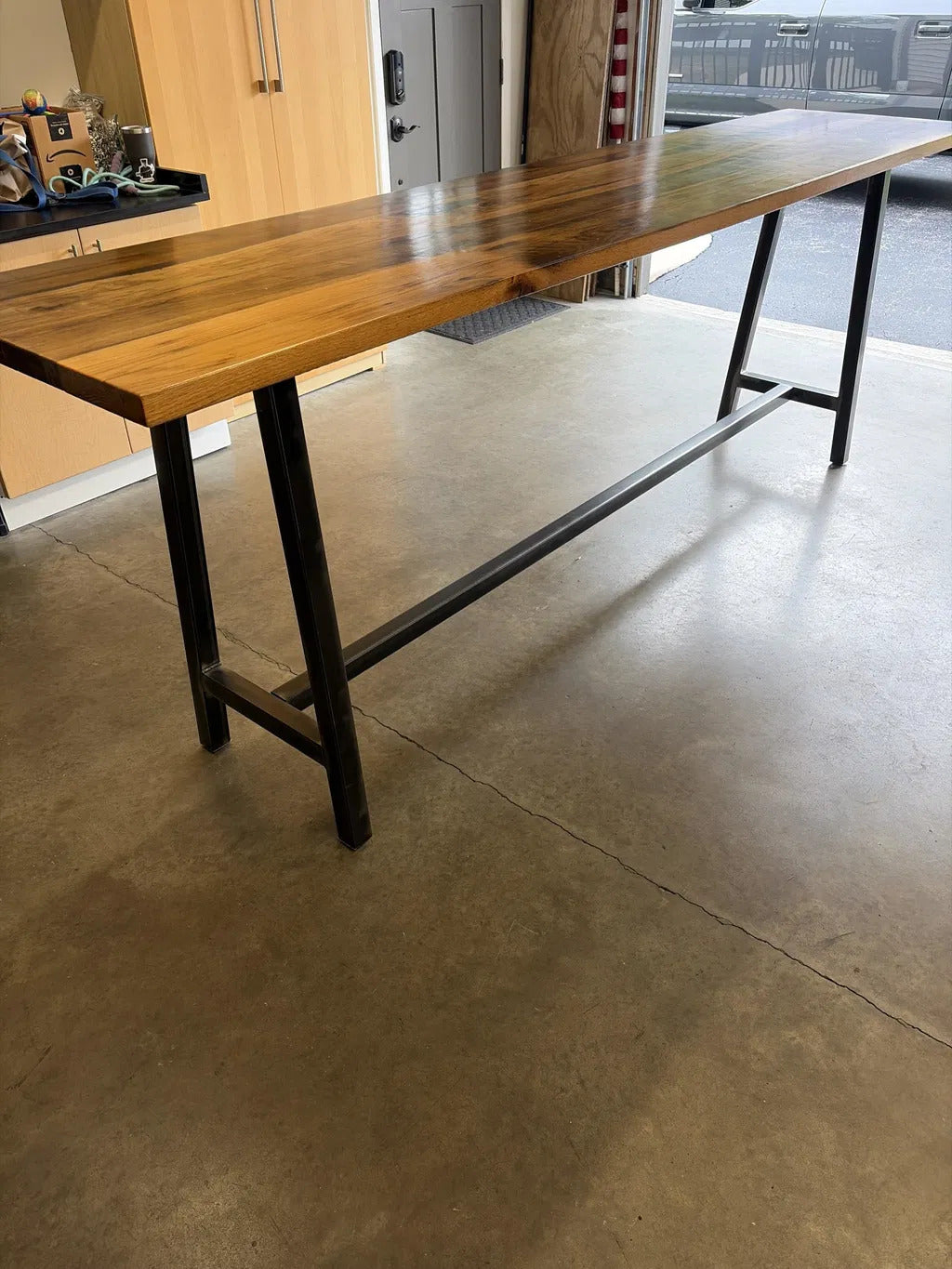 Set of Two A Frame Table Legs with Two Foot Rails - Custom Order for TI