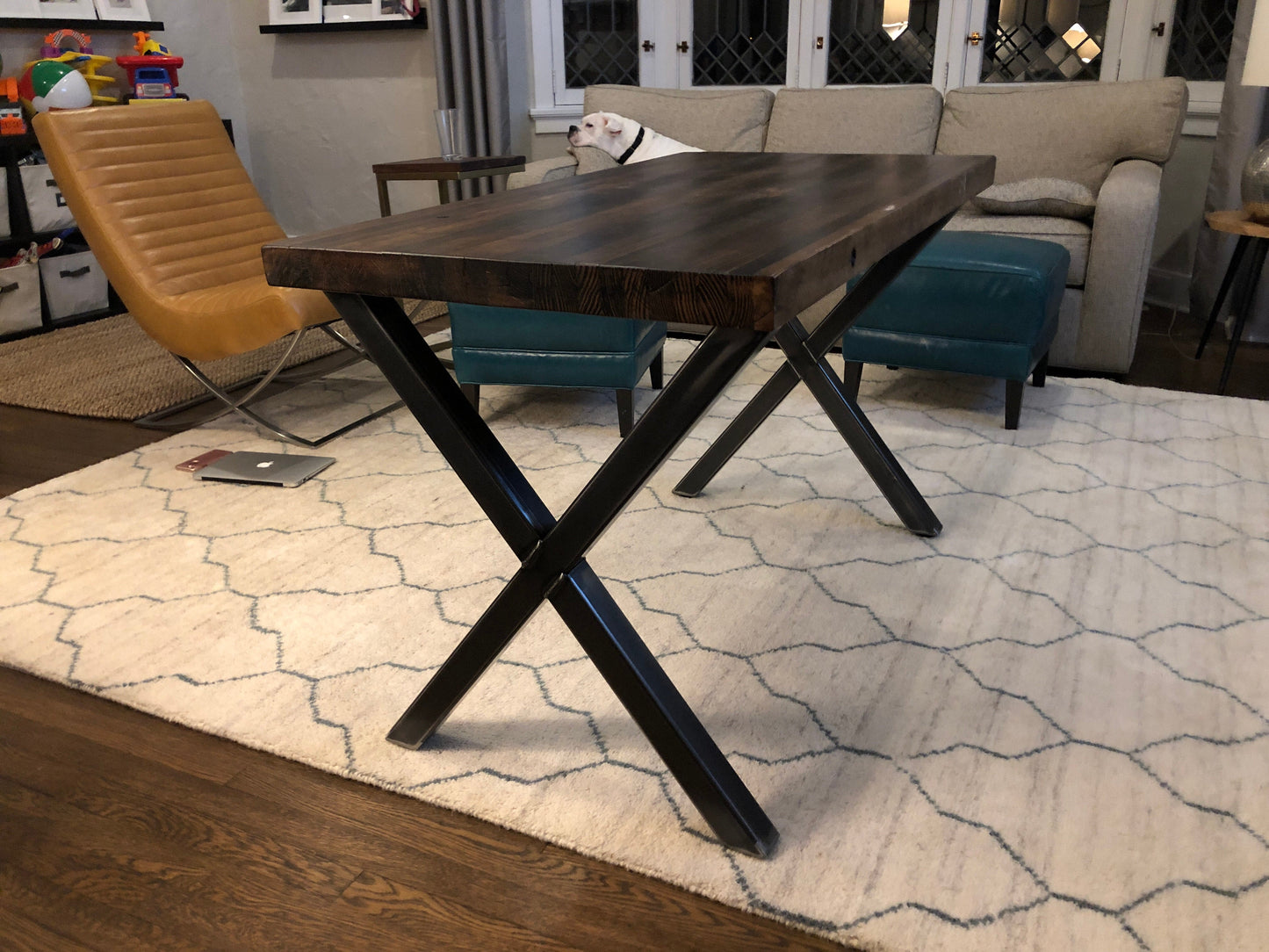 Metal Table Legs - Set of Two - Made in the US - X Style - Any Size