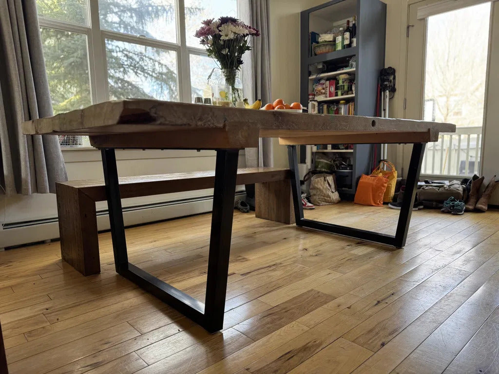 Tapered Metal Table Legs - Set of Two - Made in the US - Any Size
