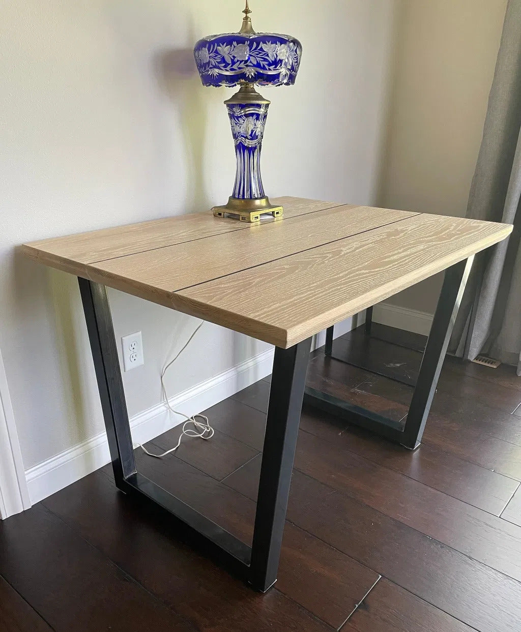 Tapered Metal Table Legs - Set of Two - Made in the US - Any Size